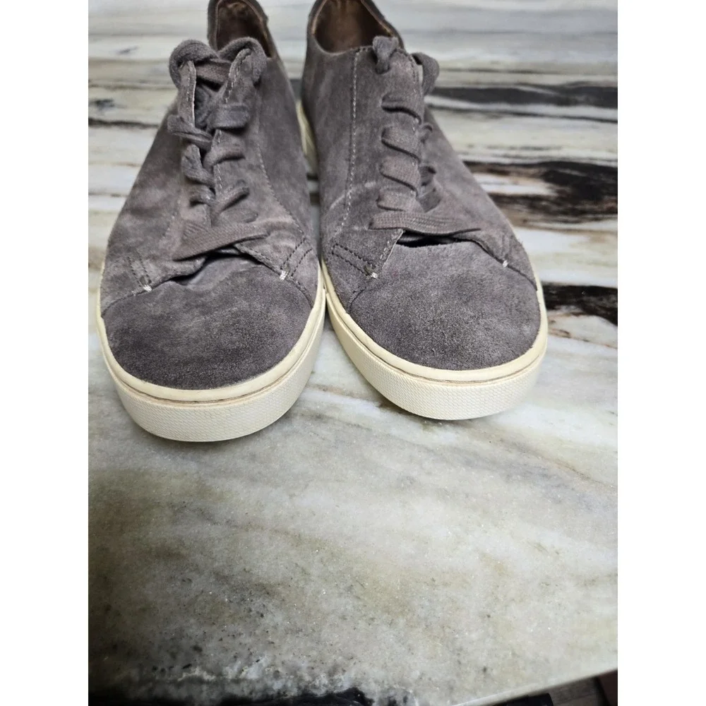 Frye Sneaker Womens Size 10 Suede Brown Gemma Low Casual‎